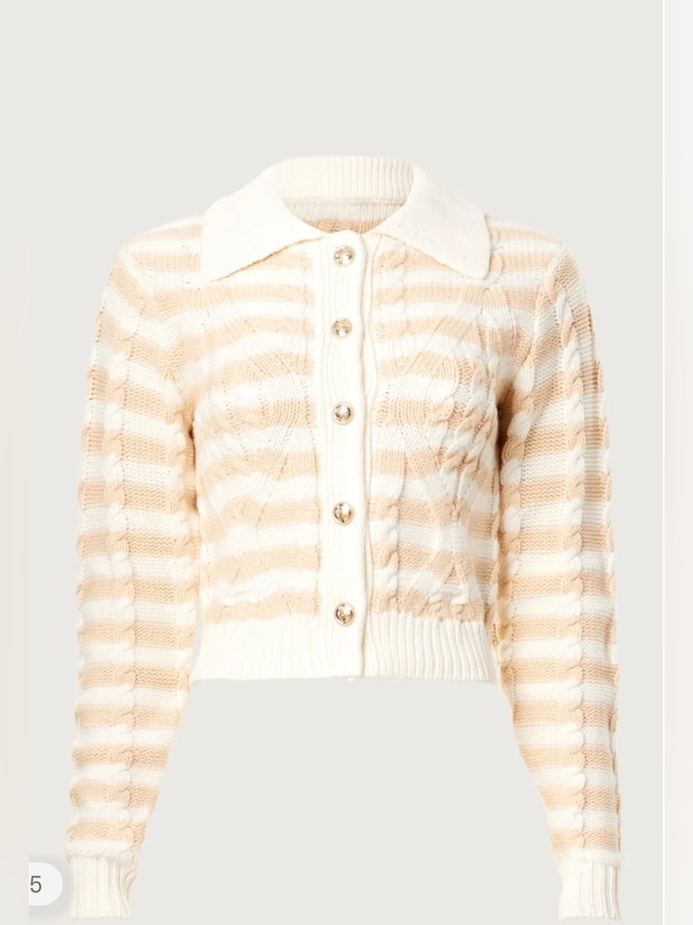 DEREK LAM 10 CROSBY
Striped Cable-Knit Cotton-Blend Cardigan